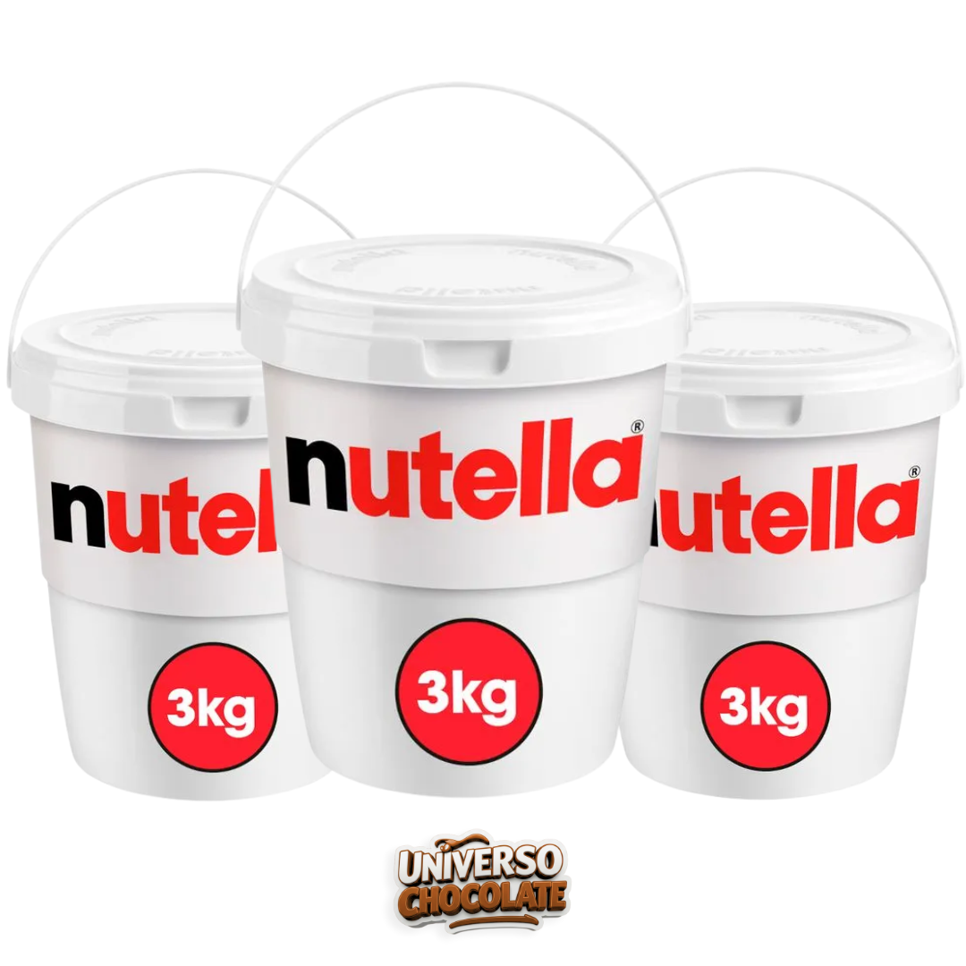 Combo 3 Potes Nutella 3kg